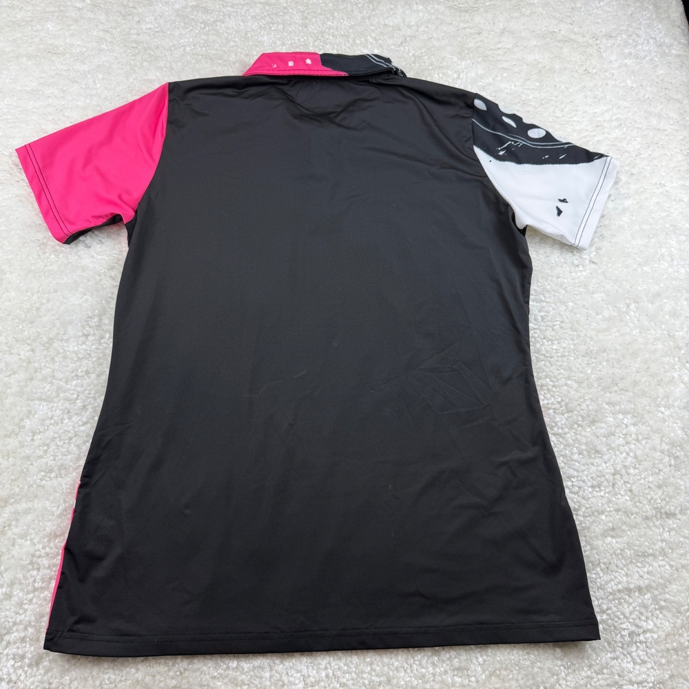 Tattoo Golf Polo Women 2XL Pink Black White Skull Blade Collection Performance - Picture 7 of 8